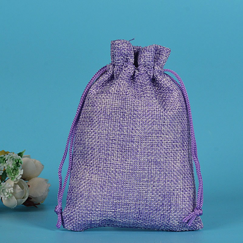 100 PIEZAS Bolsas de Regalo de Arpillera Bolsa con Cordón Joyería Bolsas de Caramelos Boda Fiesta Favor