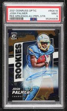 2021 Donruss Optic Purple Stars Prizm 1/25 Josh Palmer PSA 9 MINT Auto 0q84