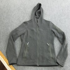 Arc'teryx Fleece Jacket Womens Small Gray Hooded Full Zip Covert Hoody Outdoor