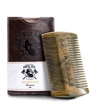 Premium Sandalwood Beard Comb for Men - Natural Wooden Comb with Dual Fine ...