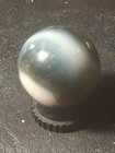 Vintage  Akro Agate Corkscrew Marble Green and White Shooter — photo 1