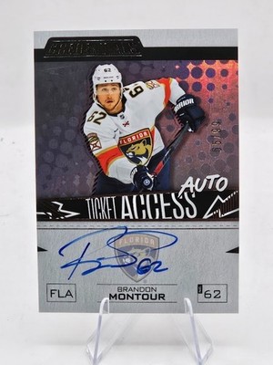 2023-24 UPPER DECK CREDENTIALS BRANDON MONTOUR TICKET ACCESS AUTO /99