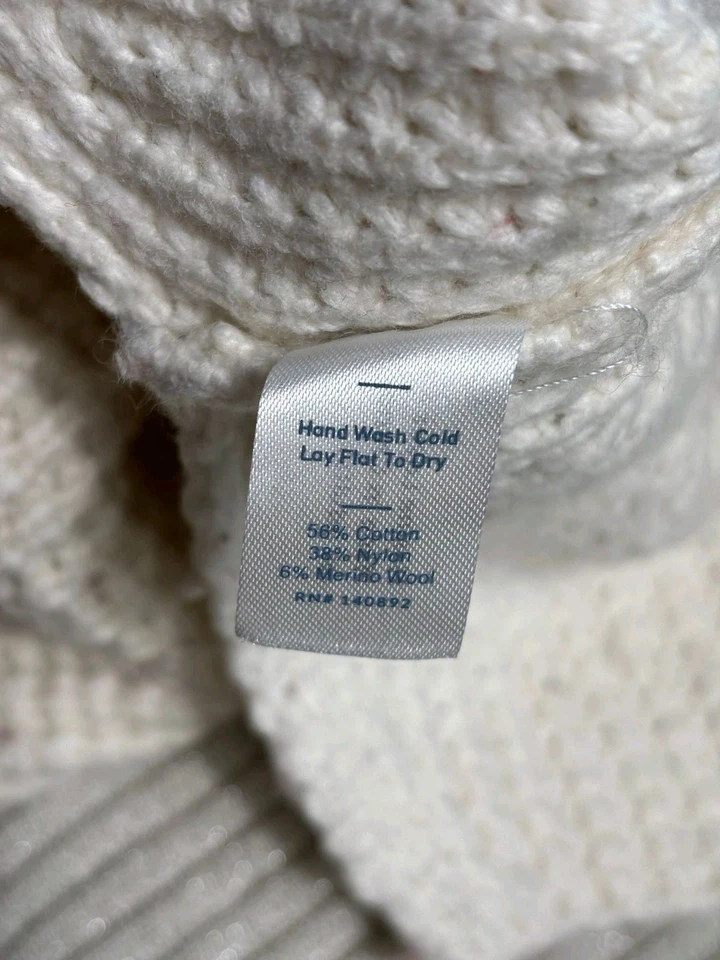 Suéter Raglán Delaney Capa Marina Para Mujer Talla XL Rayas Grueso Tejido Cuello Redondo Foto 4 de 4