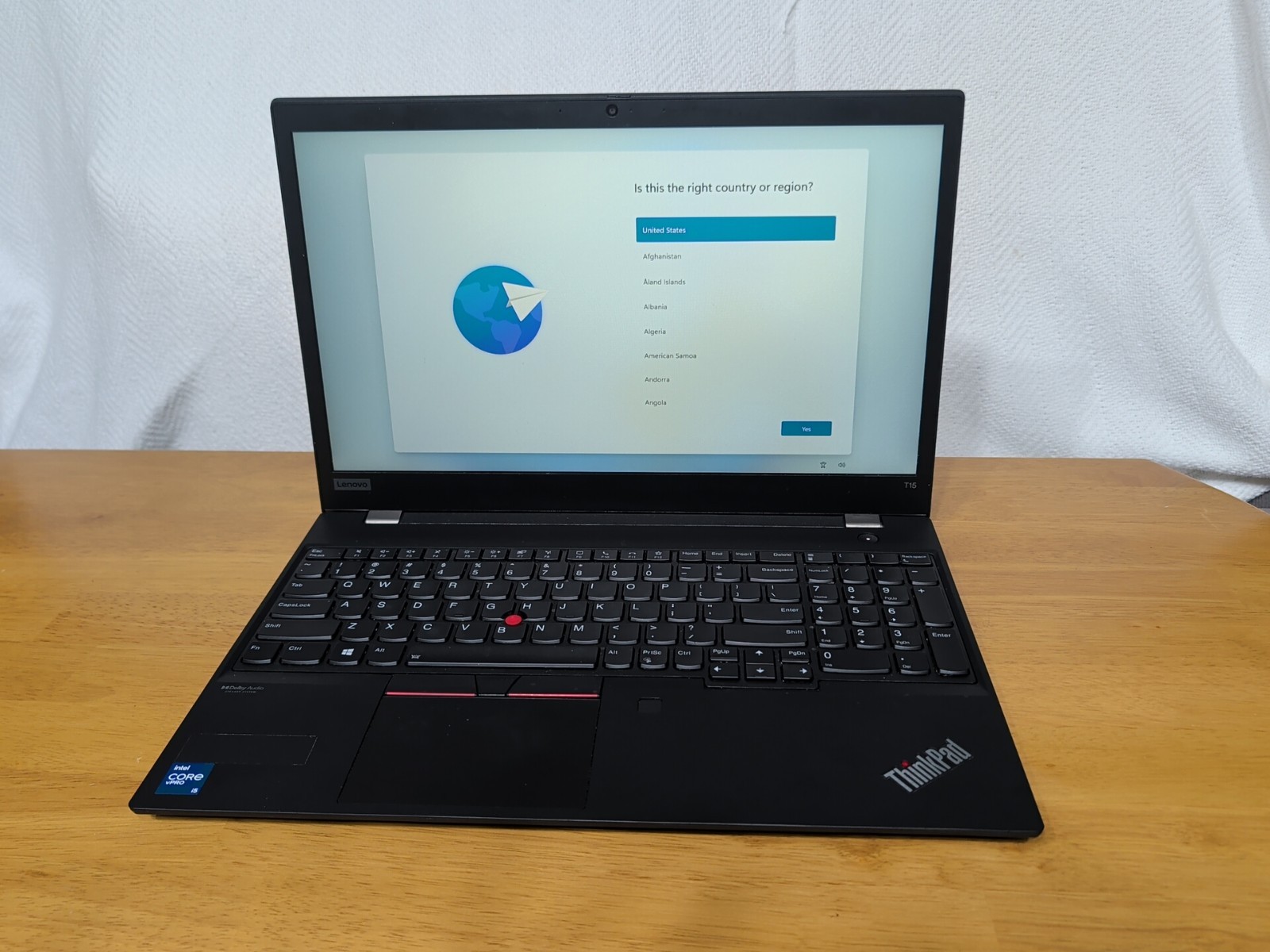 lenovo thinkpad t15 gen2, 15.6-Inch Laptop, with core|i5|gen|11, 256 GB SSD (Solid State Drive), Windows 11 Pro