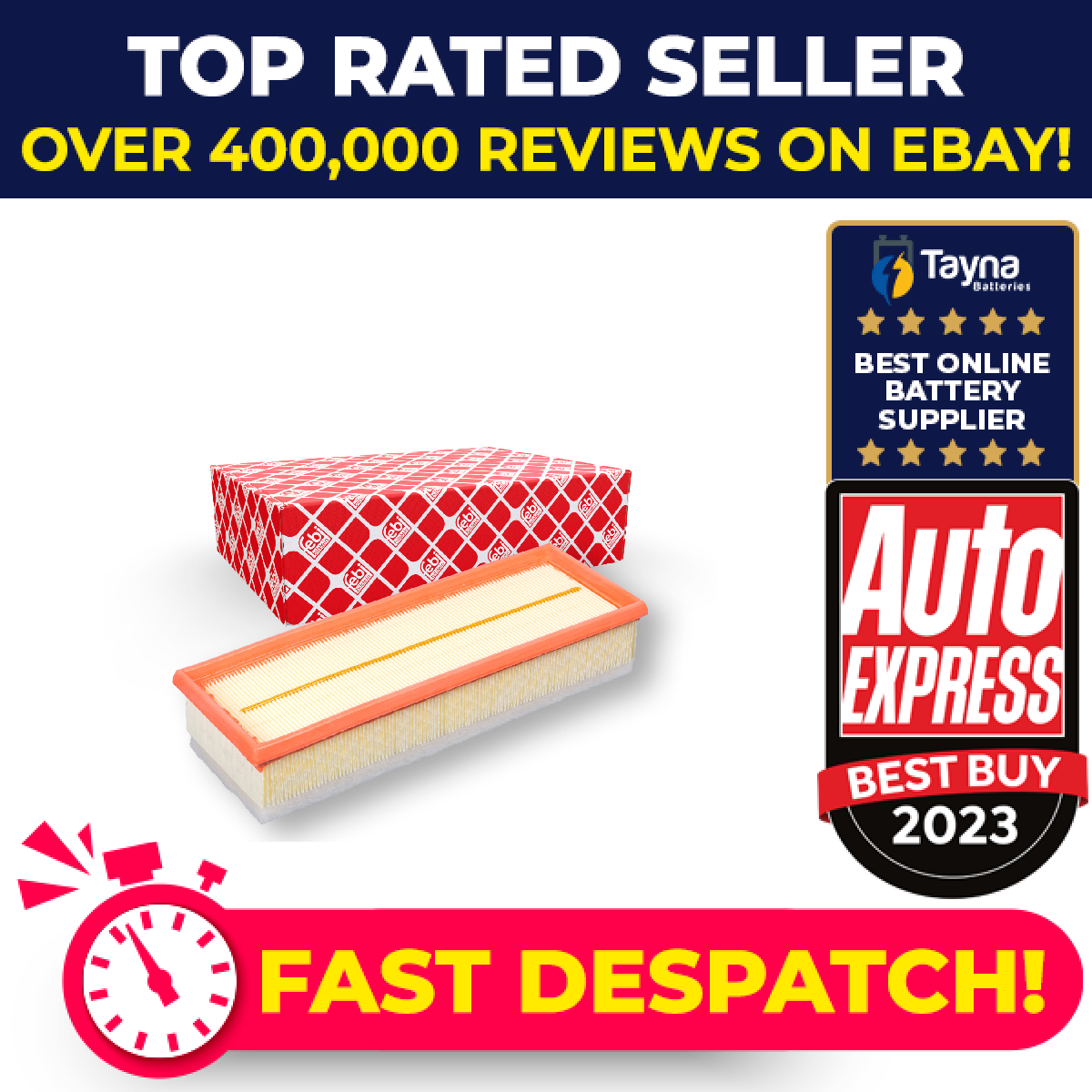 Air Filter fits SUZUKI SX4 1.6D 2007 on 9HX 1378073J00 1378073J00000 Febi New