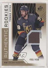 2018 Upper Deck SP Game Used Authentic Rookies Gold Jersey /499 Tomas Hyka hn6