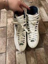 Women’s Size 8 Riedell Figure Skates Emerald Ice Skates *read description*