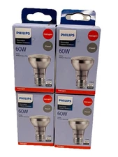 (4 pcs) PHILIPS 60W PAR16 Medium Base E26 Halogen Dimmable Flood Lights 2” Dia.