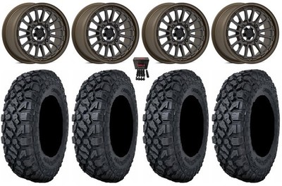 Valor V14 15'' Wheels Root Beer 33'' Klever X/T Tires Can-Am Renegade Outlander