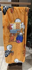 Casper the Friendly Ghost Throw Blanket 50"x70” Halloween Orange Costumes NEW