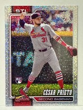 CESAR PRIETO ST LOUIS CARDINALS ROOKIE 2026 TOPPS SANDGLITTER