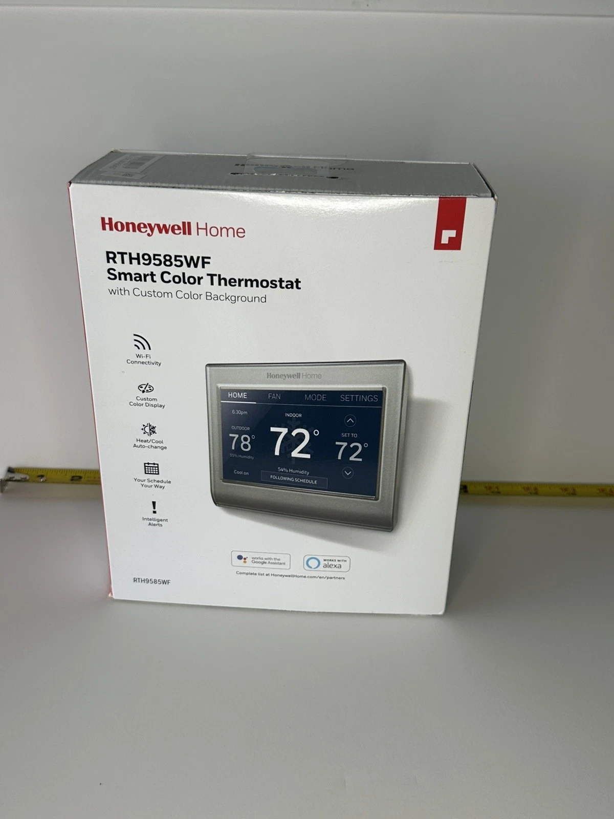 Honeywell Home Wi-Fi Smart Color Thermostat, 7 Day Programmable, Voice w/ App