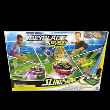 Beyblade Burst Turbo SlingShock Cross Collision Battle Set Game Toy Xcalius New