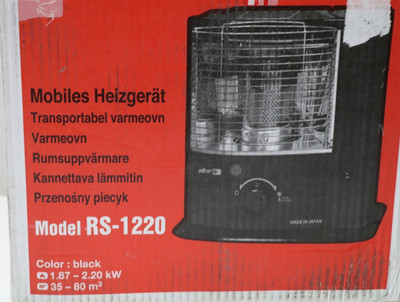 Zibro RS 1220 Petroleumofen Notofen für 14   35 m²  0,229 ltr/h Brennstoffverbra