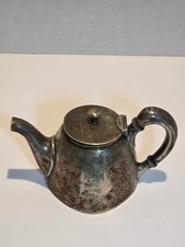 VTG Antique Gorhan Co. Silver Soldered 3/4 Pint Teapot Northern Pacific Railroad