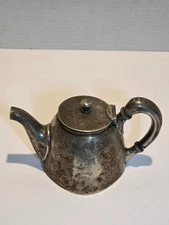VTG Antique Gorhan Co. Silver Soldered 3/4 Pint Teapot Northern Pacific Railroad