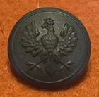 1 Orig. Scarce WW1, Lg. Polish Military Button, Crowned Eagle, Au – Austria Made