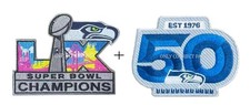 Seahawks 50th Anniversary And The Champions Patch lot of 2 patches