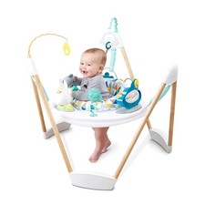 Baby Jumper Exersaucer Wood Frame Woodland Wonder Evenflo 61912186