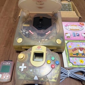 Dreamcast DC HELLO KITTY PINK Console System Tested Rare skelton