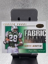 2000 Leaf Certified Curtis Martin Fabric of the Game 382/500!
