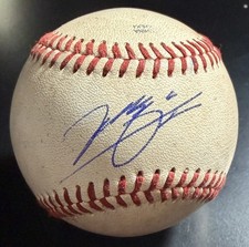 SEONG-JUN KIM Rangers Signed ROMLB Baseball Ball Autographed Autograph