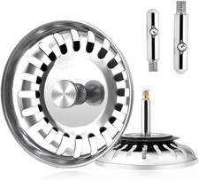 Tappo Lavandino Cucina Tappo Filtro Lavello Tappi Acciaio Inox per Lavabo Lavell