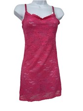 Victoria Secret Pink Lace Chemise Slip Dress Lingerie Fairy Whimsigoth Coquette