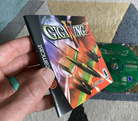 Giga Wing 2 Sega Dreamcast Complete CIB Game Case Manual Tested Works