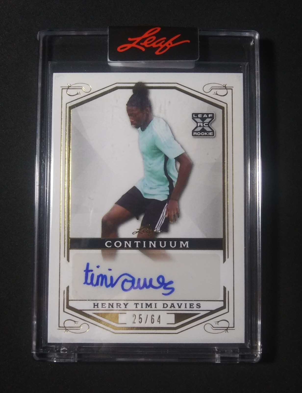 2022 Leaf Continuum /64 Rookie Autographs #101 Henry Timi Davies RC SSP ENCASED view 14