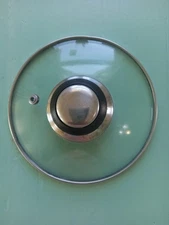 Slightly Smaller Than 6" Glass Pot Lid Replacement Steam Vent Hole Cookware