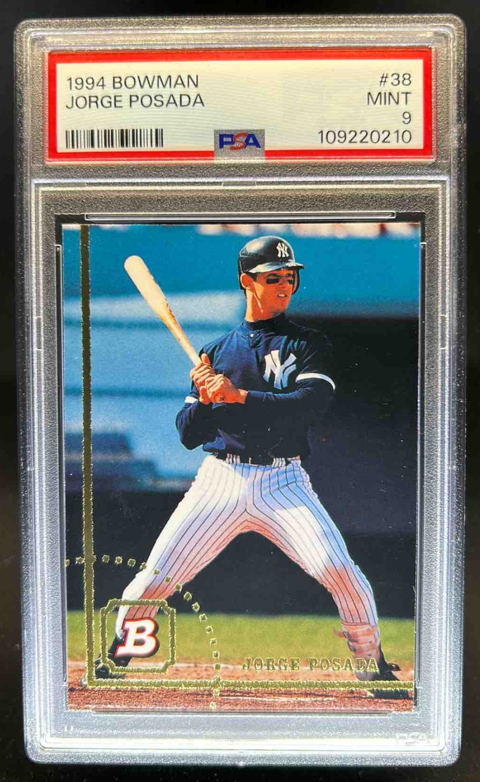 1994 Bowman Jorge Posada Rookie RC #38 Yankees PSA 9