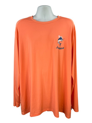 Margaritaville Men's Orange Island Reserve Long Sleeve Shirt - XXL