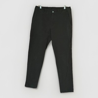 Lululemon ABC Slim Fit Trouser 34x31 Black VersaTwill Stretch Chino Pants M5AXAS