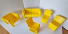 Vintage Barbie Yellow Set of 5 Chairs for Townhouse 1973 Mattel Retro
