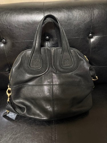 Givenchy Nightingale Leather Handbag Unisex Shoulder Bag Pre-Owned