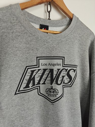 Majestic NHL Los Angeles Kings Sweatshirt Crewneck Logo grau XL - Bild 4 von 10