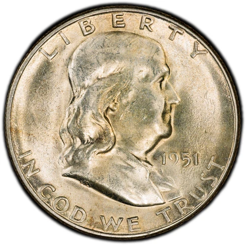 1951-S PCGS MS64 FBL Franklin Half w/ Excellent Surfaces & Fantastic Eye Appeal