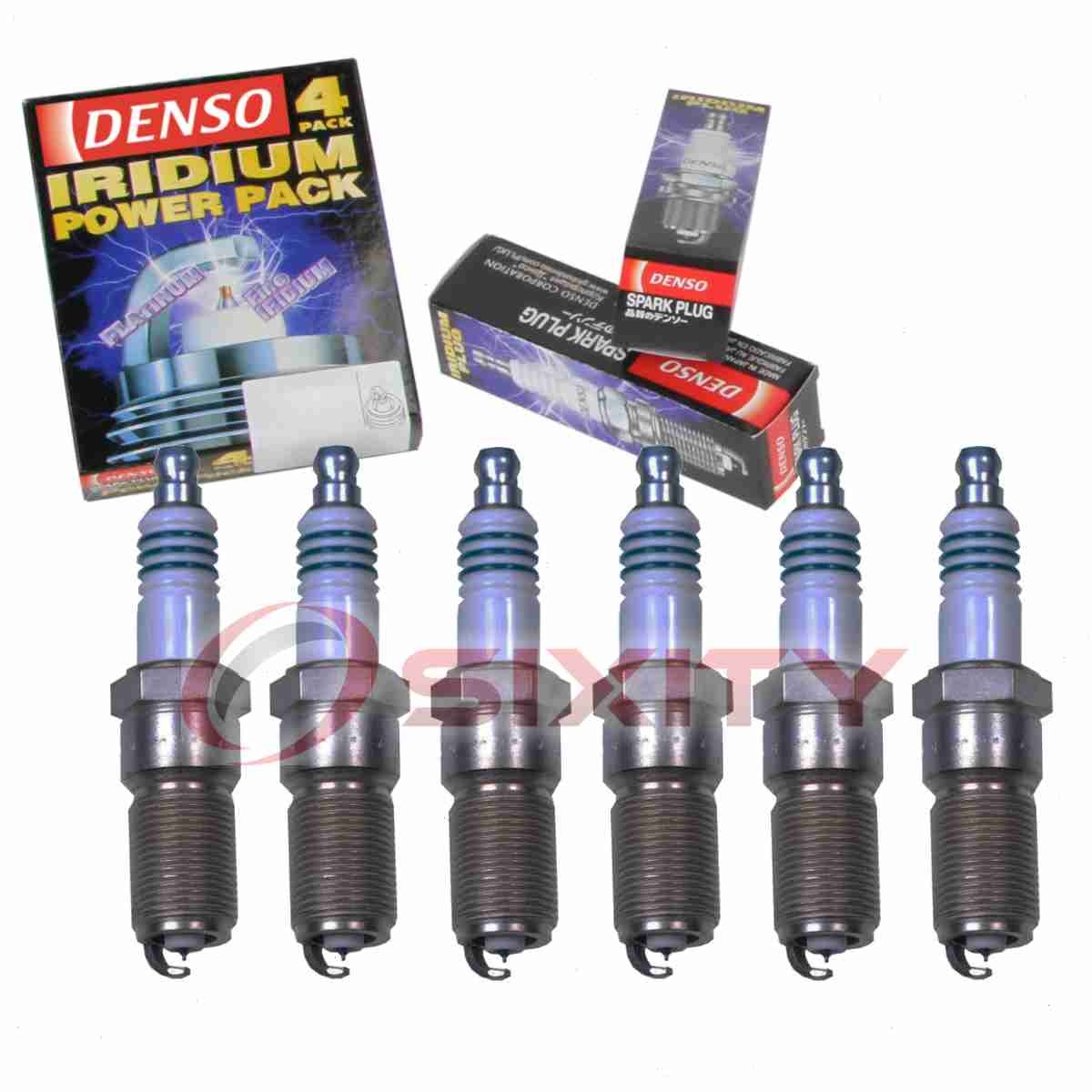 6 pc Denso Iridium Power Spark Plugs for 2007-2009 Dodge Charger 2.7L V6 wu