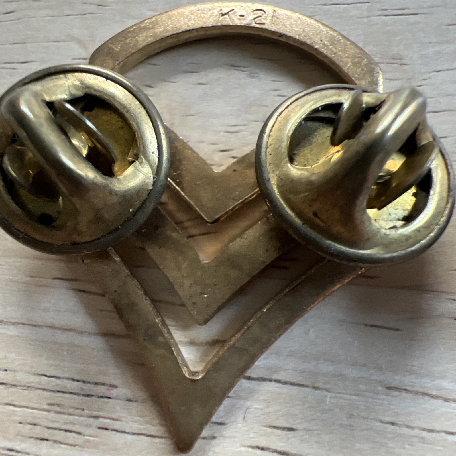 Vintage Military Army Sargent Stripes Pins