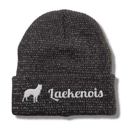 Laekenois reflektierende Mütze Stickerei Hund Winter Strickmütze reflex Beanie w - Bild 1 von 5