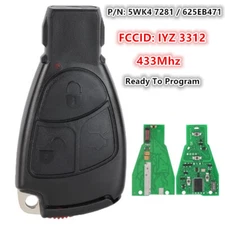 Smart Remote Key Fob for MERCEDES BENZ C E S CLASS IYZ 3312 625EB471 433MHz 3B