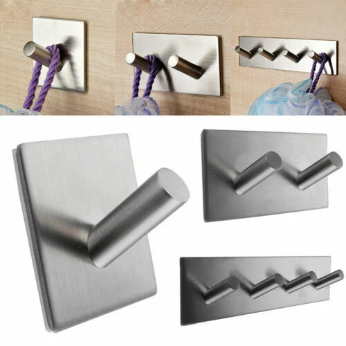 Attaccapanni da parete o porta in acciaio