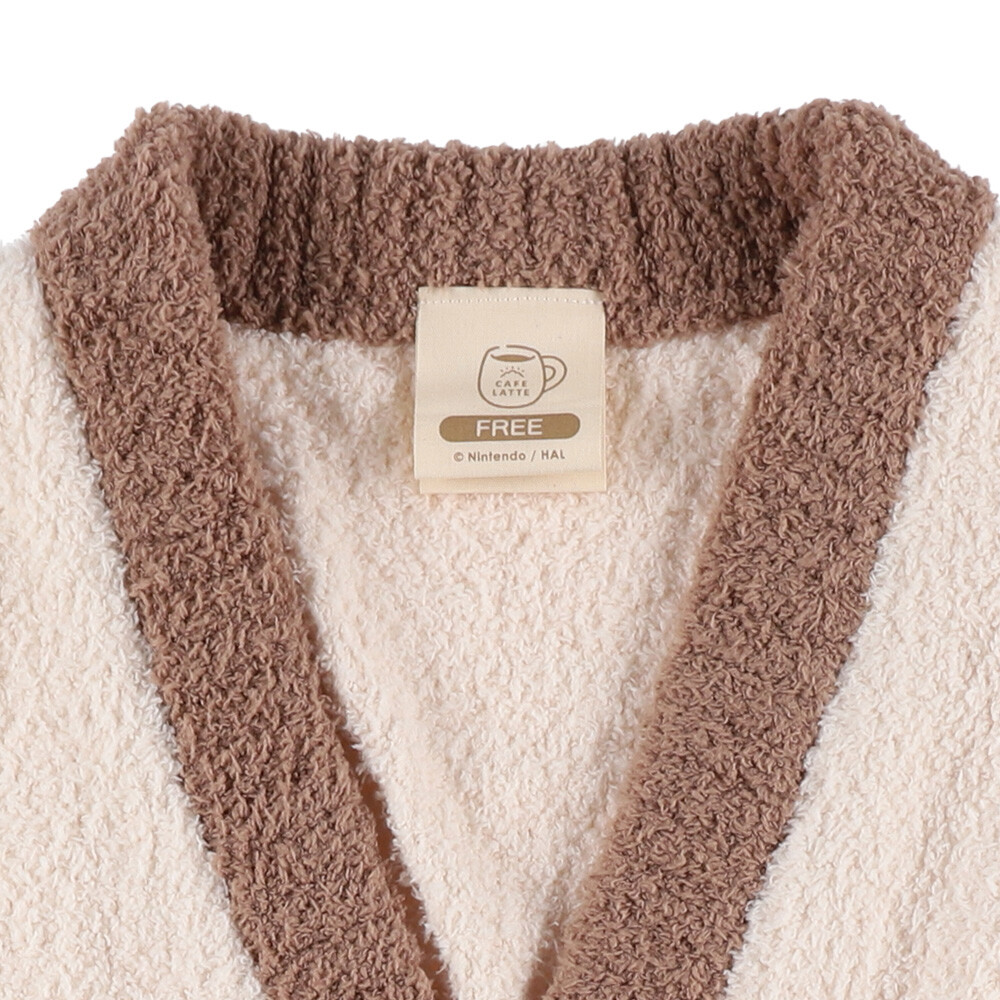 Kirby Cafe Limited CAFE LATTE Fluffy Room Cardigan - Free