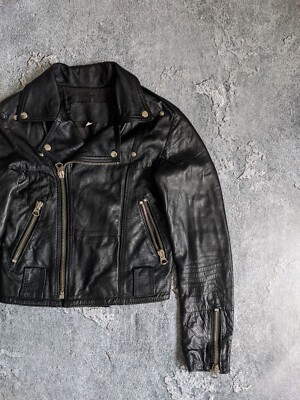 Verapelle 90s 本革ファージャケットOLD y2k vintage Vera Pelle leather biker jacket black grunge rock vintage gothic