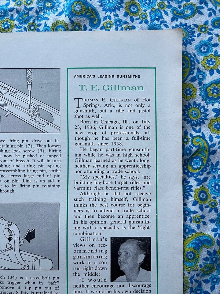 Pistola de bolsillo Steyr modelo SP 1966 anuncio impreso diagrama esquemas Foto 3 de 4