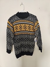 Vintage American Pride Fair Isle Stripe Sweater Sz M Made In USA