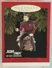 Hallmark Ornament 1996 Star Trek Next Generation COMMANDER WILLIAM RIKER - MINT 