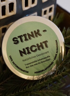 STINK NICHT 60 ml deo creme Deo Deodorant Mikroplastikfrei nur 7 Zutaten!