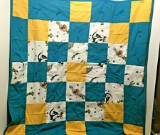 New Homemade Space Jam Baby Quilt Crib Blanket Thick 38X39